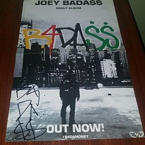 AUTOGRAPHED JOEY BADA$$ POSTER